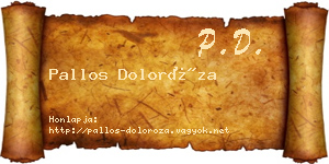Pallos Doloróza névjegykártya